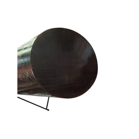 Equestrian Fox Hunt Hand Painted Wood Waste Basket Trash Can Bed Office 12.5" - Picture 4 of 12